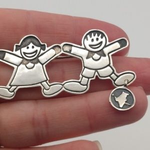 EFS Sterling Silver Save the Children Mexico Brooc
